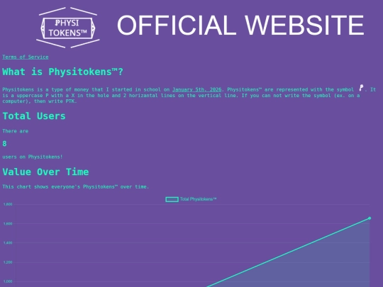 physitokens.org screenshot