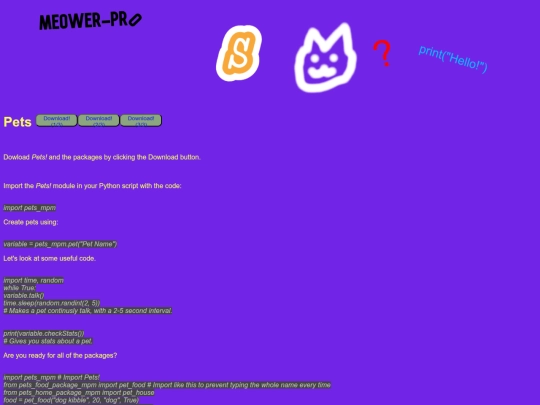 python_modules/pets screenshot