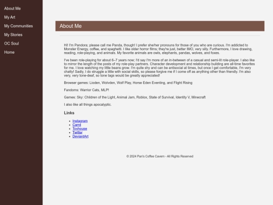 MAIN Panda Profile/panda_profile screenshot