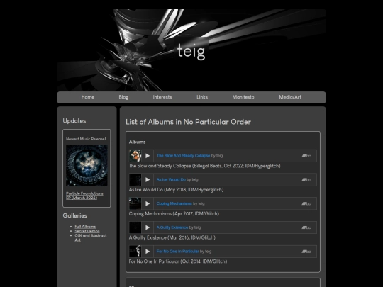 art/albums screenshot