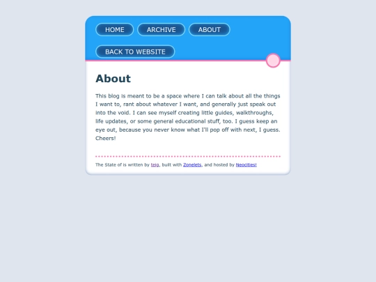 blog/about screenshot