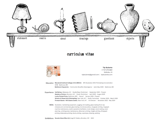 curriculum_vitae screenshot