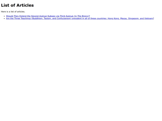 articles screenshot