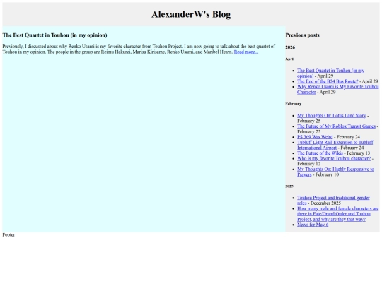 blog screenshot