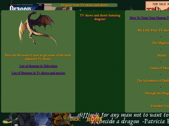 DragonsFromTVshows screenshot