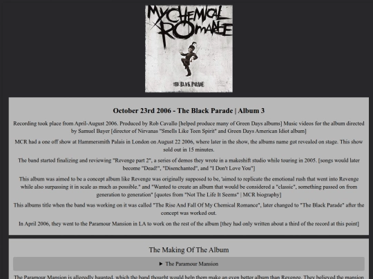 mcr/BlackParade screenshot