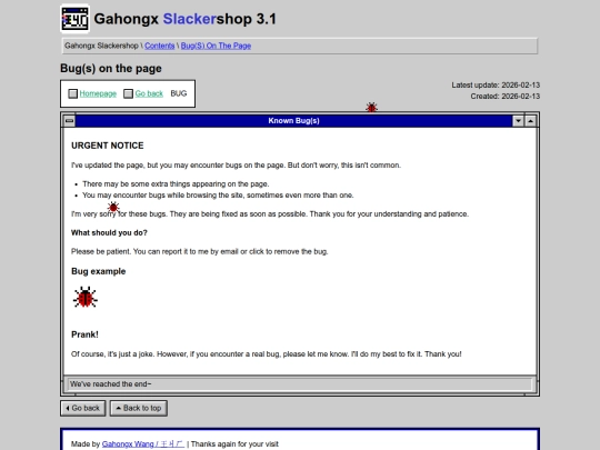 contents/2-bugs_on_page screenshot