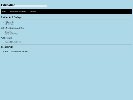CV Education screenshot