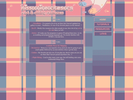 links screenshot
