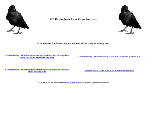 Ravens-Garden/Secret Garden/Grow-Journals screenshot
