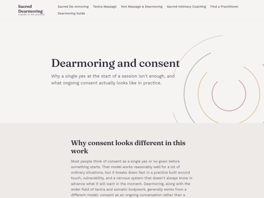 dearmoring-and-consent screenshot