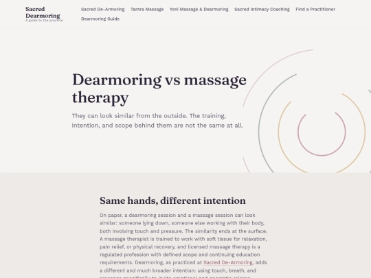 dearmoring-vs-massage-therapy screenshot