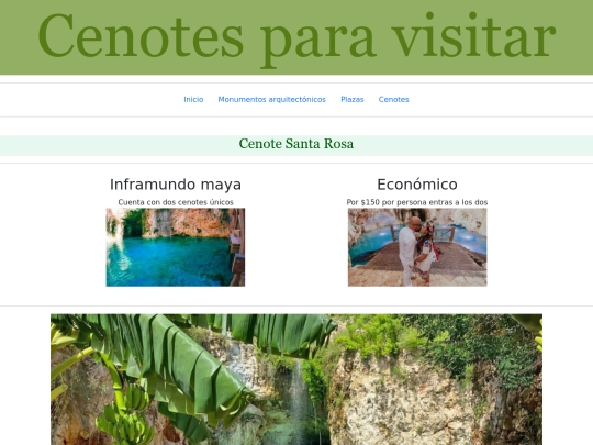 paginas/cenotes screenshot