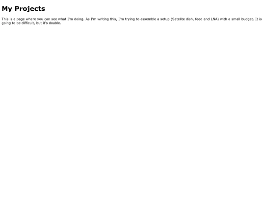 projects screenshot