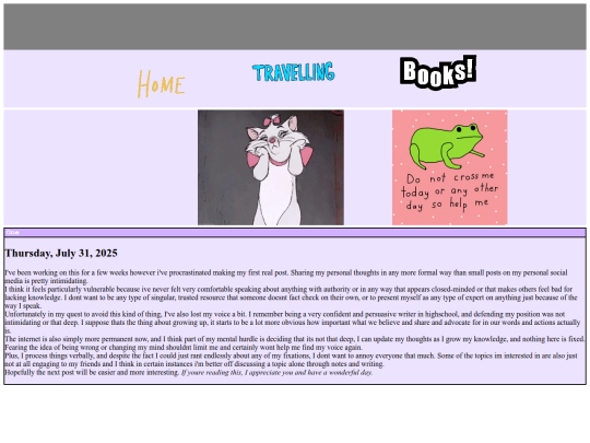 Journal screenshot