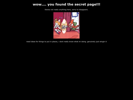 secret-page screenshot