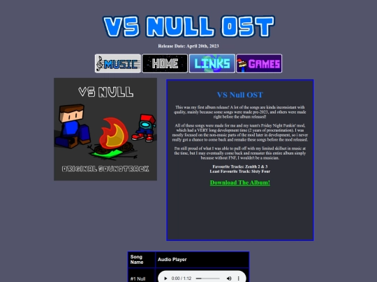 music/vsnullost screenshot