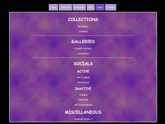 links screenshot