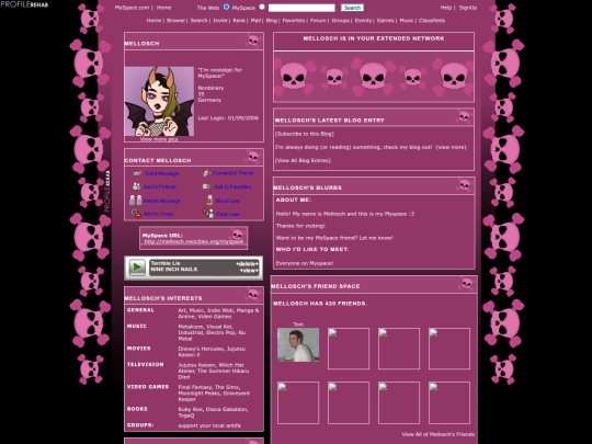 myspace screenshot