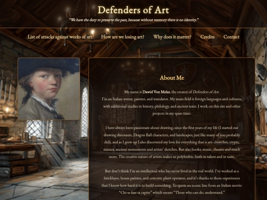 about-me screenshot