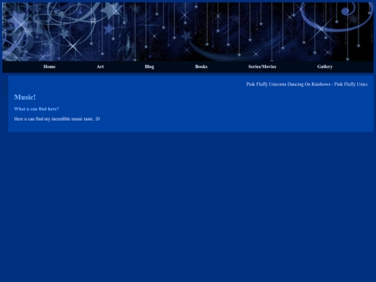 Blog screenshot