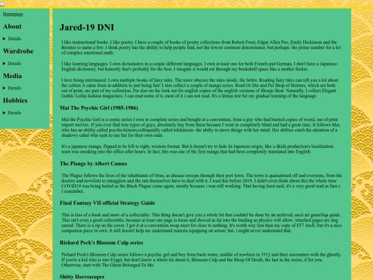 media/books screenshot