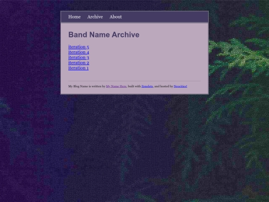 archive screenshot