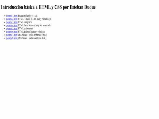 index screenshot