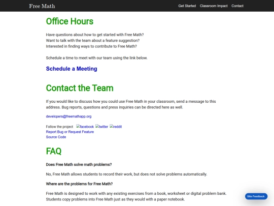 freemath/contact screenshot