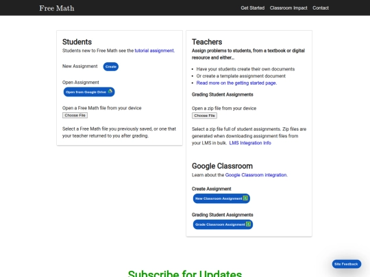 freemath/launch screenshot