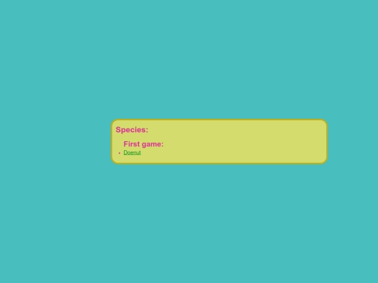species screenshot