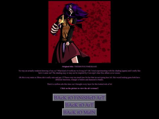 art pages/THESHOTGUNMESSAGE screenshot