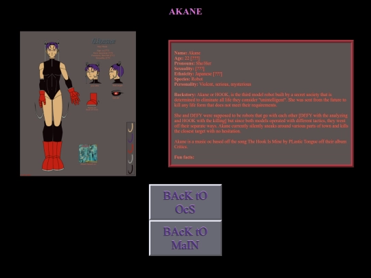 oc pages/AkAnE screenshot