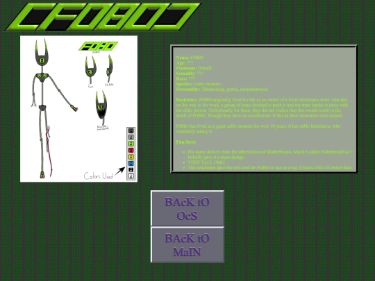 oc pages/FoBo screenshot