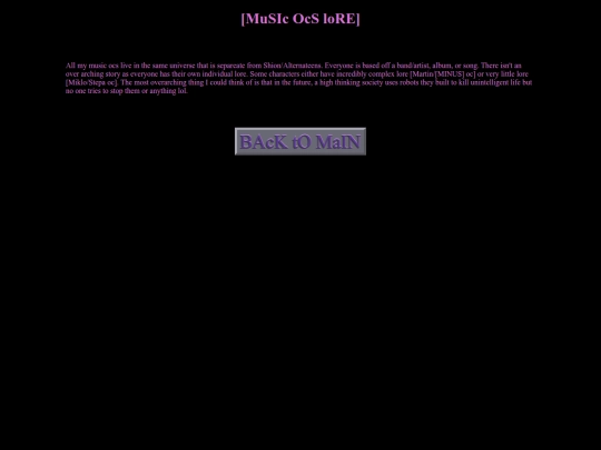oc pages/MuSIcOcS screenshot