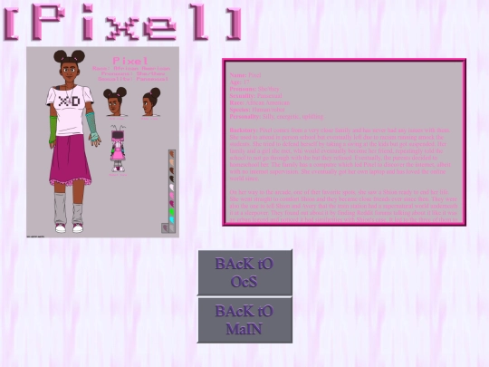 oc pages/PiXEL screenshot
