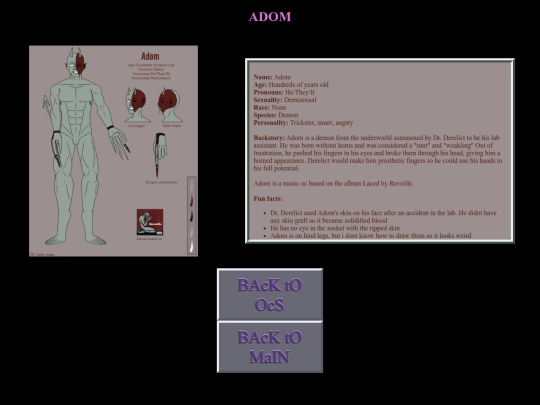 oc pages/aDOM screenshot
