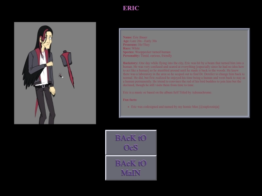 oc pages/eRiCbAUeR screenshot