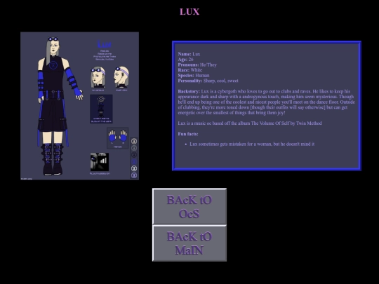 oc pages/lUX screenshot