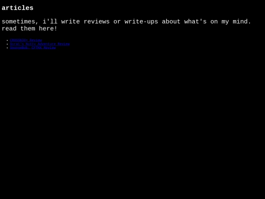 articles screenshot