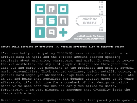 crossniq screenshot