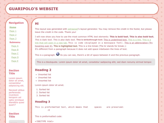 index screenshot