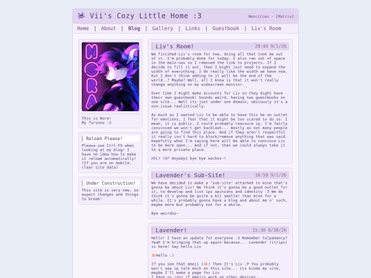 blog screenshot