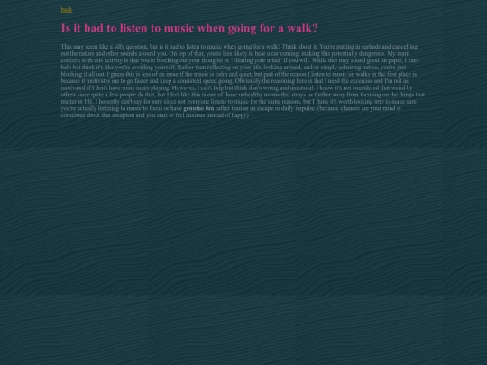 blog/musicwalk screenshot