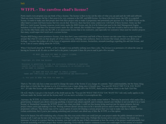 blog/wtfpl screenshot