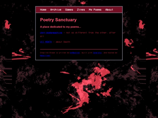 poetry screenshot