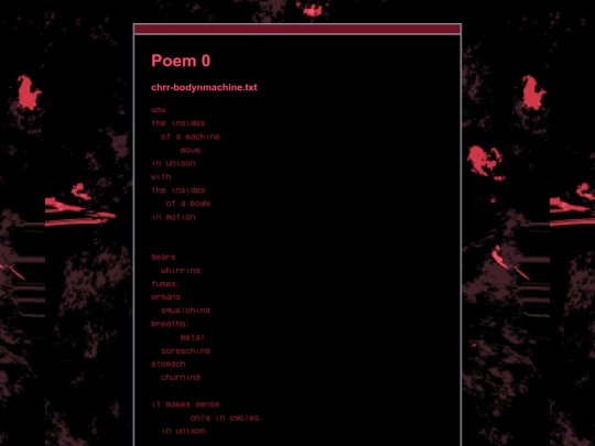 poetry/0 screenshot