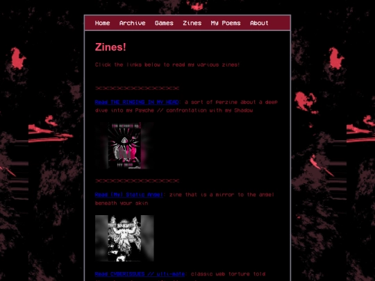 zines screenshot