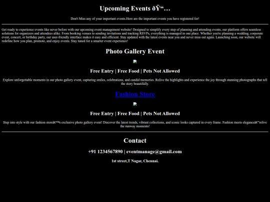 event screenshot
