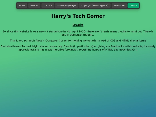 credits screenshot